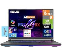 ASUS ROG Strix G18 Laptop 18" 240Hz WQXGA Display (AMD Ryzen 9 8940HX, GeForce RTX 5070 8GB, 16GB DDR5, 2TB PCIe SSD, RGB KB, Win 11 Home) w/MS 365 Personal, DKZ USB Port Expander