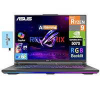 ASUS ROG Strix G18 Latest 2025 AI Gaming Laptop Copilot + PC 18" 2.5K Nebula 240Hz Display (Ryzen 9 8940HX, GeForce RTX 5070 8GB, 32GB DDR5, 1TB SSD, RGB KB, WiFi 6E, BT 5.4, Win 11 Pro) w/DKZ Hub