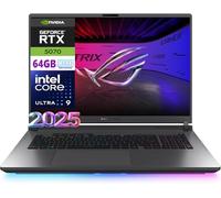 ASUS ROG Strix G18 Latest (2025) Gaming Laptop 18" 2.5K 240Hz Nebula Display Intel Core Ultra 9 275HX - NVIDIA GeForce RTX 5070-64GB RAM - 1TB SSD-4-Zone RGB KB - WIN11-Eclipse Gray- W/Gaming Frame