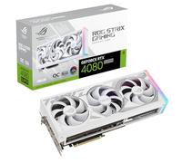 ASUS ROG Strix GeForce RTX™ 4080 SUPER White OC Edition Gaming Graphics Card (PCIe 4.0, 16GB GDDR6X, DLSS 3, HDMI 2.1a, DisplayPort 1.4a, Vapor Chamber, Power sensing, Aura Sync)