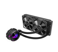 ASUS ROG Strix LC 240 All-in-One Liquid CPU Cooler with Aura Sync RGB and Dual ROG 120 mm Radiator Fan