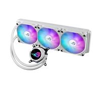 ASUS ROG Strix LC II 360 ARGB White Edition, All-in-One CPU Liquid Heatsink with Aura Sync, Intel LGA 1700 and AMD AM4/TR4 Support, and 3 x 120mm Addressable ROG RGB Fans - White