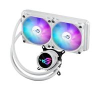 ASUS ROG Strix LC III 240 ARGB White Edition All-in-one CPU Liquid Cooler with 360° rotatable Water Block, Asetek’s New Gen7 v2 Pump, Premium ROG ARGB Fans, and 10+ Custom Aura Lighting Effects