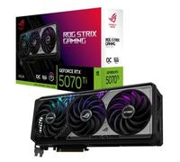 ASUS ROG Strix GeForce RTX 5070 Ti 16GB GDDR7 OC Edition Graphics Card (PCIe 5.0, 16GB GDDR7, HDMI/DP 2.1, 3.2-slot, Axial-tech fans, vapor chamber, phase-change GPU thermal pad, aura sync)