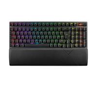 ASUS ROG Strix Scope II 96 Wireless Gaming Keyboard, Tri-Mode Connection, Dampening Foam & Switch-Dampening Pads, Hot-Swappable Pre-lubed ROG NX Snow Switches, PBT Keycaps, RGB-Black, UK Layout