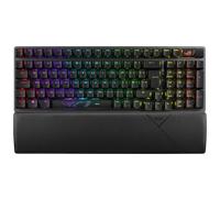 ASUS ROG Strix Scope II 96 Wireless Gaming Keyboard, Tri-Mode Connection, Dampening Foam & Switch-Dampening Pads, Hot-Swappable Pre-lubed ROG NX Snow Switches, PBT Keycaps, RGB-Black, UK Layout