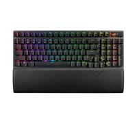 ASUS ROG Strix Scope II 96 Wireless Gaming Keyboard, Three-Mode Connection, Shock Absorbing Foam and Switch Dampening Pads, Hot Swappable Pre-Lubricated ROG NX Snow Switches, PBT Keycaps, RGB-Black