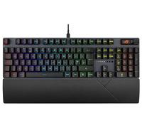 ASUS ROG Strix Scope II RX Gaming Keyboard, IP57, Dampening Foam, Pre-lubed ROG RX Red Optical Switches, PBT Keycaps, multi-function controls, Xbox Game Bar function hotkeys, RGB-Black, UK Layout