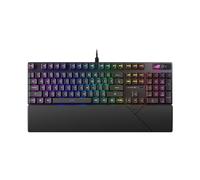 ASUS ROG Strix Scope II RX, Gaming Keyboard, Red Switches ROG RX Pre-lubricated and Cushioning Foam, PBT Keycaps, Multifunction Controls and Quick Choice, RGB, Black
