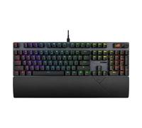 ASUS ROG Strix Scope II X Gaming Keyboard, with ROG NX Snow V2 Mechanical Switches, Soundproof Foam, ABS Keys, Three Tilt Angles and Wrist Rest, QWERTY Spanish
