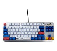 ASUS ROG Strix Scope TKL Gundam Edition (Limited Edition, Designed for FPS Games, Tenkeyless Layout, Customizable RGB Lighting, Cherry MX Blue Switches, Aluminum Frame, and Aura Sync Lighting)