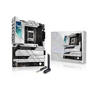 ASUS ROG Strix X670E-F Gaming WiFi AMD Ryzen AM5 ATX motherboard, 16 + 2 power stages, DDR5 support, four M.2 slots with heatsinks, USB 3.2 Gen 2x2, PCIe 5.0, WiFi 6E, AI Cooling II, and Aura Sync