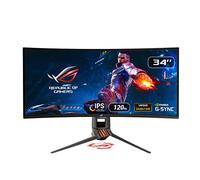 Asus ROG Swift PG349Q 34" Curved 120Hz 3440x1440 IPS Gaming Monitor with Eye Care Aura Sync DP HDMI - Black