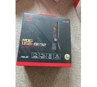 ASUS ROG USB-BE92 BE6500 Tri-Band WiFi 7 USB Adapter (6GHz Band, Supports 4096-QAM, Multi-Link Operation, Compatible with Type A and C, WPA3 Network Security)