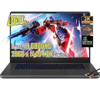 ASUS - ROG Zephyrus 15.6" WQHD 165Hz Gaming Laptop-AMD Ryzen 9 6900HS- NVIDIA GeForce RTX 3060-DDR5 Memory, PCIe 4.0 SSD - with HDMI Cable (16GB RAM | 512GB PCIe SSD)