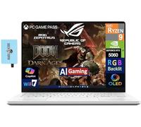 ASUS ROG Zephyrus G14 AI Gaming Laptop 14.0" ROG Nebula OLED 2.8K 500nits Display (AMD Ryzen 9 270, GeForce RTX 5060 8GB, 16GB LPDDR5X, 1TB SSD, RGB KYB, WiFi 7, Win 11 Home) w/DKZ USB Port Expander