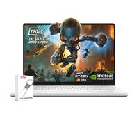 ASUS ROG Zephyrus G14 AI Gaming Laptop 14.0" ROG Nebula OLED 2.8K 500nits Display, AMD Ryzen 9 270, RTX 5060 8GB, 16GB LPDDR5X, 1TB SSD, WiFi7, Win11, Platinum White, w/2TB USB Drive, W/GaLiMu