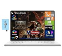 ASUS ROG Zephyrus G14 Latest 2025 AI Gaming Laptop Copilot + PC 14.0" 2.8K OLED 120Hz Display (AMD Ryzen AI 9 HX 370, GeForce RTX 5070 Ti 12GB, 32GB LPDDR5X, 2TB SSD, RGB KB, Win 11 Pro) w/DKZ Hub