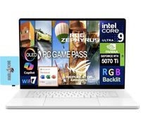 ASUS ROG Zephyrus G16 Laptop 16.0" 240Hz WQXGA Display (Intel Ultra 9-285H, GeForce RTX™ 5070 Ti 12GB, 32GB LPDDR5X, 2x4TB SSD R0 (8TB), Win 11 Pro) w/MS 365 Personal, DKZ USB Port Expander
