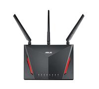 ASUS RT-AC86U Wi-Fi AC2900 Mesh Wifi system Router AiProtection by Trend Micro, WTFast game accelerator free, adaptive QoS, USB 3.0 ASUS router app support, Dual-WAN 3G/4G support