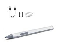 ASUS Stylus Pen for Transformer/Mini/Zenbook Flip/Pro/Vivobook Flip/Pro/Duo/Notebook, Rechargeable MPP 2.0 Tilt Pen, 4096 Pressure Sensitivity, Hexagonal Body Design, Silver