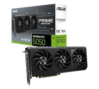 ASUS The SFF-Ready Prime GeForce RTX™ 5050 8GB GDDR6 OC Edition Graphics Card (PCIe® 5.0, 8GB GDDR6, HDMI®/DP 2.1, 2.5-Slot, Axial-tech Fans, Dual BIOS)