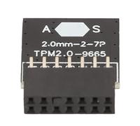 ASUS TPM 2.0 Module for Win11 - LPC 14 Pin Encrypted Board - 2x7P TPM 2.0 PCB Board for Computer Motherboard