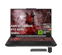 ASUS TUF A16 16" WUXGA 144Hz Gaming Laptop, AMD Ryzen 7 7445HS, GeForce RTX 4050, 32GB DDR5, 1TB SSD, RGB Backlit Keyboard, Copilot, 720p Camera, Win 11 Pro, Gray, 1TB Docking Station Set