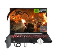 ASUS TUF A16 Gaming Laptop, 16'' 144Hz FHD+ Display, 32GB DDR5, 1TB SSD, AMD Ryzen 7-7445HS, NVIDIA GeForce RTX 4050 6GB GDDR6, Backlit Keyboard, WiFi 6, Win 11 Pro, Gray, 1TB Docking Station Set