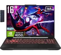 ASUS TUF A16 Gaming Laptop, 16” WUXGA 144Hz, AMD Ryzen 7 7445HS, GeForce RTX 4050, 32GB RAM 1TB PCIe SSD, Webcam, 256gb 9H Docking Station, Backlit Keyboard, Windows 11 Home, Gray