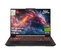 ASUS TUF A16 Gaming Laptop | 16" WUXGA IPS 144Hz | AMD 6-Core Ryzen 7 7445HS | 16GB DDR5 1TB SSD | NVIDIA GeForce RTX 4050 (194 AI Tops) | Backlit Keyboard USB 4 Wi-Fi 6 Win11 w/DLCA Accessory