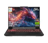 ASUS TUF A16 Gaming Laptop | 16" WUXGA IPS 144Hz | AMD 6-Core Ryzen 7 7445HS | 32GB DDR5 2TB SSD | NVIDIA GeForce RTX 4050 (194 AI Tops) | Backlit Keyboard USB 4 Wi-Fi 6 Win11 w/DLCA Accessory