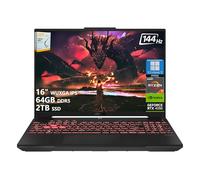ASUS TUF A16 Gaming Laptop | 16" WUXGA IPS 144Hz | AMD 6-Core Ryzen 7 7445HS | 64GB DDR5 2TB SSD | NVIDIA GeForce RTX 4050 (194 AI Tops) | Backlit Keyboard USB 4 Wi-Fi 6 Win11 Pro w/DLCA Accessory