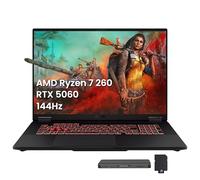 ASUS TUF A18 18" WUXGA 144Hz Gaming Laptop, AMD Ryzen 7 260, NVIDIA GeForce RTX 5060, 16GB DDR5, 1TB SSD, RGB Backlit Keyboard, Copilot, FHD IR Camera, Wi-Fi 6E, Win 11, Gray, 1TB Docking Station Set