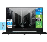 ASUS TUF Dash 15 (2025) Ultra Slim Gaming & Student Laptop 15.6" 240Hz FHD Display (Intel i7-11370H, 16GB DDR4, 1TB SSD, GeForce RTX 3070, Backlit KYB, WiFi 6, Win10H) w/Dockztorm Hub