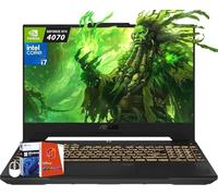 ASUS TUF F15 Gaming Laptop, 15.6" 144Hz FHD, Intel 10-Core i7-13620H(Beats Intel i9-12900), GeForce RTX 4070, 64 GB RAM, 2 TB SSD, Backlit KB, Wi-Fi 6, Win11 Pro & MS Office Pro Lifetime License