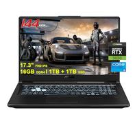 ASUS TUF F17 Gaming Laptop | 17.3" FHD 144Hz | Intel 6-Core i5-11400H >i7-10870H | 16GB DDR4 1TB + 1TB SSD | GeForce RTX 3050 4GB Graphic | Backlit Thunderbolt4 Win11 Black + 32GB MicroSD Card