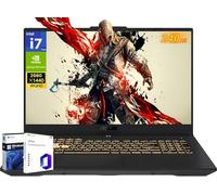 ASUS TUF F17 Gaming Laptop, 17.3" WQHD 240 Hz, Intel 10-Core i7-13620H, GeForce RTX 4070 8 GB, 64 GB DDR5 RAM, 2 TB SSD, Wi-Fi 6, RGB Backlit Keyboard, Thunderbolt 4, MS Office Pro & Windows 11 Pro