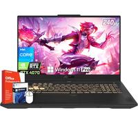 ASUS TUF F17 Gaming Laptop, Microsoft Office Lifetime License, Intel i7-13620H, NVIDIA GeForce RTX 4070, 64 GB DDR5 RAM, 2 TB SSD, 17.3" WQHD 240Hz Display, Backlit Chiclet Keyboard, Windows 11 Pro