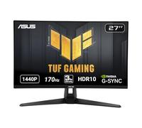 ASUS TUF Gaming 27" 2K HDR Monitor (VG27AQ1A) - WQHD (2560 x 1440), IPS, 170Hz (Supports 144Hz), 1ms, Extreme Low Motion Blur, Speaker, G-SYNC Compatible, VESA Mountable, DisplayPort, HDMI