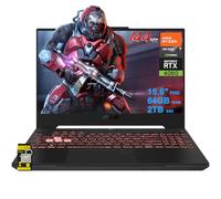 ASUS TUF Gaming A15 Laptop 15.6" FHD 144Hz (100% sRGB) AMD 6-core Ryzen 5 7535HS 64GB RAM 2TB SSD GeForce RTX 4060 (Up to233 AI Tops) RGB Backlit USB4 Win11 ICP Hub