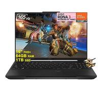 ASUS TUF Gaming A16 Laptop 16" FHD+ 165Hz 7ms 100% sRGB AMD Octa-core Ryzen 7 7735HS 64GB RAM 1TB SSD Radeon RX 7600S 8GB Graphics (>RTX 4060) Backlit USB-C USB4 Fast Charging Win11+