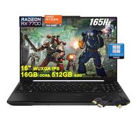 ASUS TUF Gaming A16 Laptop | 16" WUXGA 165Hz 100% sRGB | AMD 8-core Ryzen 7 7735HS | 16GB DDR5 512GB SSD | Radeon RX7700S 8GB (>RTX4060) | Backlit USB-C USB4 Win11Pro w/DLCA Accessory