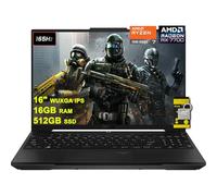 ASUS TUF Gaming A16 Laptop 16" WUXGA 165Hz 100% sRGB AMD 8-core Ryzen 7 7735HS 16GB RAM 512GB SSD Radeon RX 7700S 8GB (>RTX4060) Backlit USB4 Fast Charge AI Noise Cancelation Win11 w/ICP Accessory