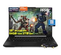 ASUS TUF Gaming A16 Laptop | 16" WUXGA 165Hz 100% sRGB | AMD 8-core Ryzen 7 7735HS | 64GB DDR5 2TB SSD | Radeon RX7700S 8GB (>RTX4060) | Backlit USB-C USB4 Win11Pro w/DLCA Accessory