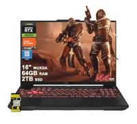 ASUS TUF Gaming A16 Laptop 16" WUXGA IPS 144Hz AMD 6-core Ryzen 7 7445HS 64GB RAM 2TB SSD GeForce RTX 4050 (Up to 194 AI Tops) RGB Backlit USB4 Two-Way AI Noise Cancelation Win11Pro ICP Hub
