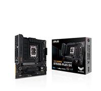ASUS TUF Gaming B760M-PLUS D4, Intel B760 (LGA 1700) mATX motherboard, PCIe 5.0, two M.2 slots, 12+1 DrMOS, DDR4, Realtek 2.5Gb Ethernet, HDMI, DisplayPort, Rear USB 3.2 Gen 2x2 Type-C
