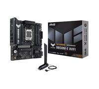 ASUS TUF B850M-E Gaming Wi-Fi AMD Micro-ATX Motherboard, 8+2+1 Power Stages, DDR5, PCIe 5.0 Slots, 3 M.2 Slots, Wi-Fi 6E, Realtek 2.5 Gb Ethernet, USB-C 10 Gbps, BIOS Flashback and Aura Sync