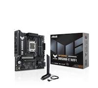ASUS TUF B850M-E Gaming Wi-Fi AMD Micro-ATX Motherboard, 8+2+1 Power Stages, DDR5, PCIe 5.0 Slots, 3 M.2 Slots, Wi-Fi 6E, Realtek 2.5 Gb Ethernet, USB-C 10 Gbps, BIOS Flashback and Aura Sync