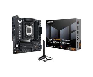 ASUS TUF GAMING B850M-PLUS WiFi 7, AMD B850, AM5, DDR5, PCIe 5.0, 3x M.2, 2.5G/W